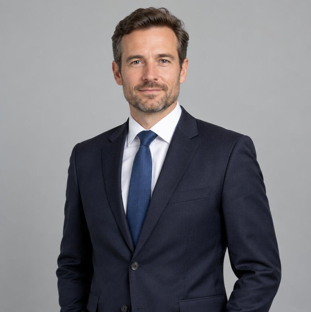 Portrait of a confident businessman in a suit