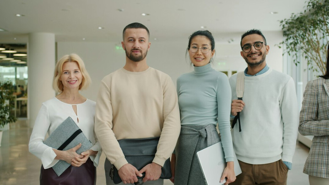motivated business team